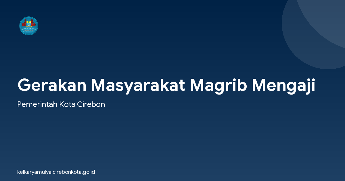 Gerakan Masyarakat Magrib Mengaji