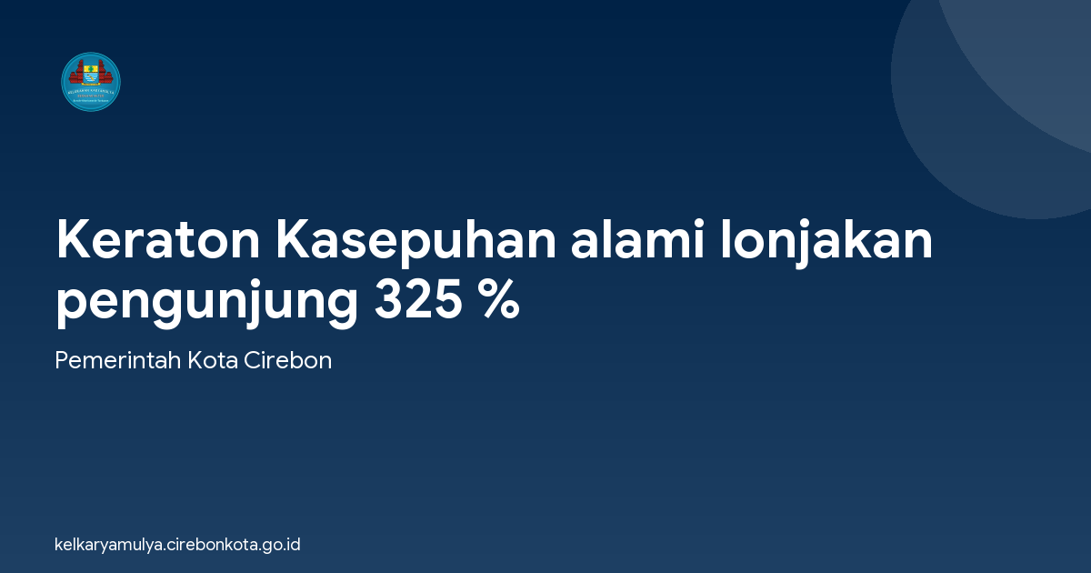 Keraton Kasepuhan alami lonjakan pengunjung 325 %