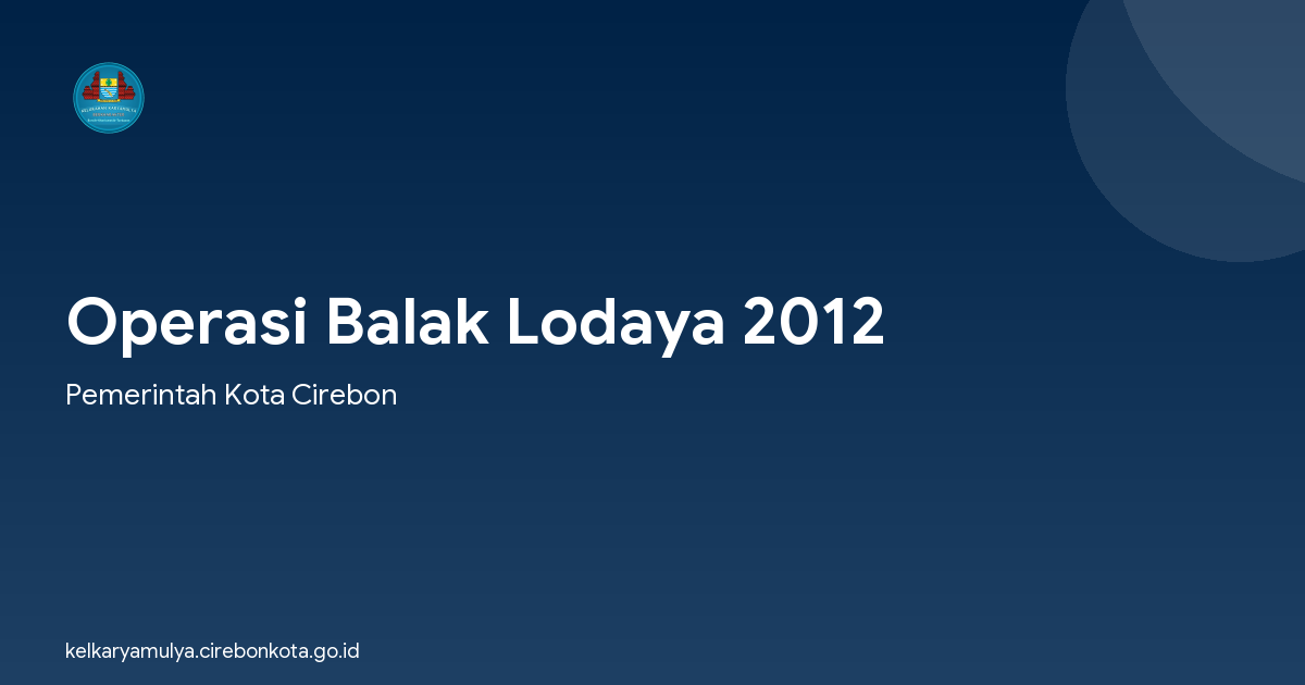 Operasi Balak Lodaya 2012