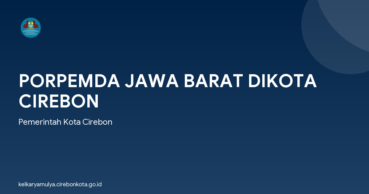 PORPEMDA JAWA BARAT DIKOTA CIREBON