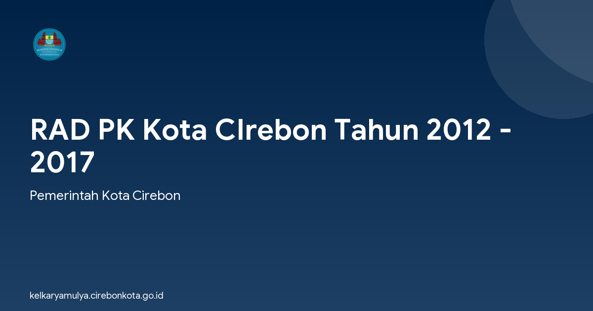 RAD PK Kota CIrebon Tahun 2012 - 2017