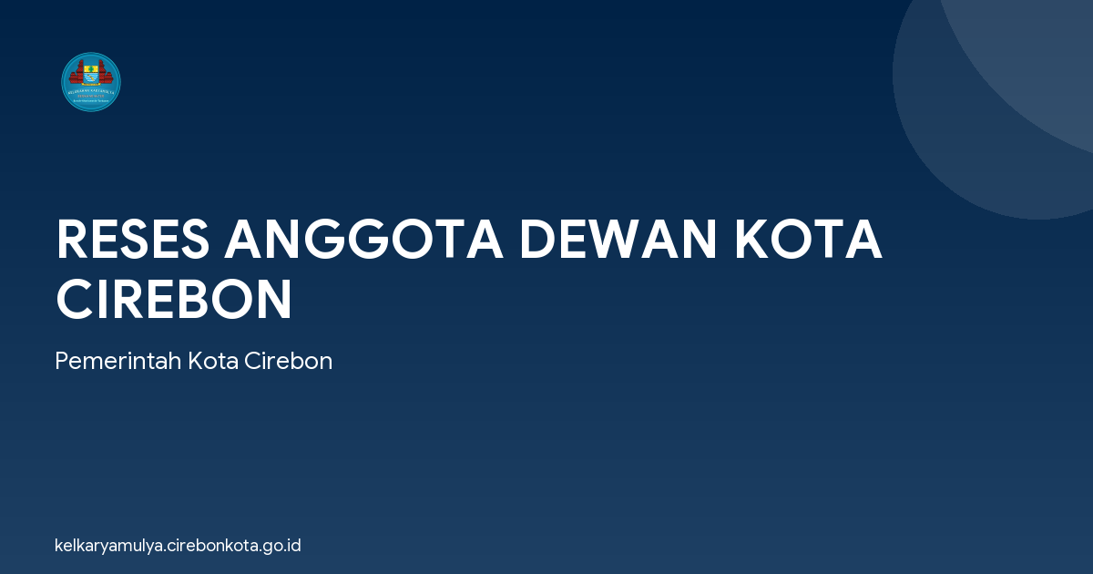 RESES ANGGOTA DEWAN KOTA CIREBON